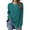 Peacock Blue, variant on Women Crew Neck Casual Tunic Tops Brick Red S