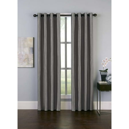 Curtainworks Malta Solid Room Darkening Grommet Single Curtain