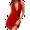Red, variant on Women'S Halter Deep V Neck Flowy Chiffon Tie Backless Summer Mini Dress Black S