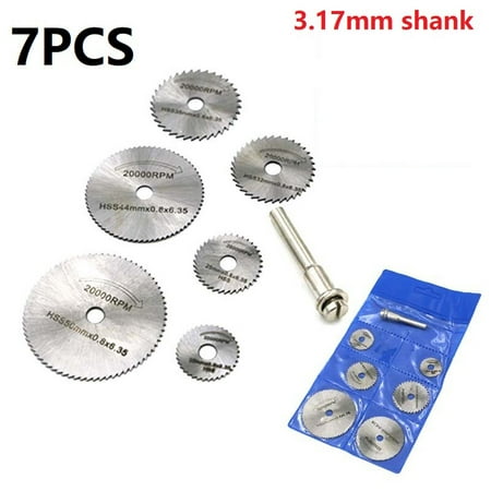 

Fule 7PCS Mini HSS Circular Saw Blade Rotary Tool For Metal Cutter Wood Cutting Disc