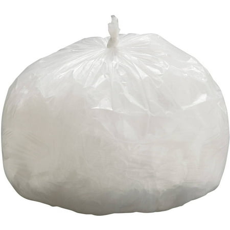 General Supply High Density Can Liners, Clear, 500 count