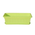 thumbnail image 2 of Flmtop 3 Pcs Jardinière Rectangulaire pour Balcon Jardin Pot de Fleurs en Résine, 2 of 9