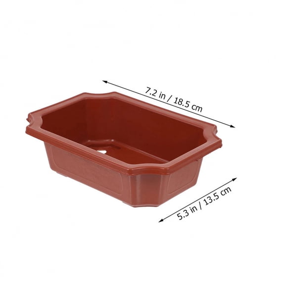 10 Pcs Flowerpot Large Bonsai Plastic Tree Indoor Plant Houseplants Potted Succulent Pots Outdoor Office