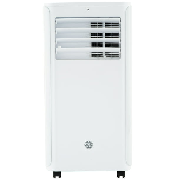 Ge Appliances 6 100 Btu 9 000 Btu Ashrae Portable Air Conditioner With Dehumidifier And Remote White Walmart Com Walmart Com
