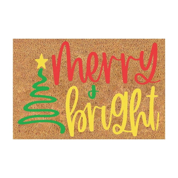 Feliz Navidad, Árbol De Navidad, Felpudo, Baño, Salón, Bienvenida, Decoración De Puerta, Felpudo