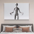 thumbnail image 4 of Ai Generated Alien Creature Canvas Poster Bedroom Decor Sports Landscape Office Room Decor Gift,Frame-style,20x30inch(50x75cm), 4 of 8