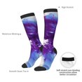 thumbnail image 4 of Rocae Dual Skulls Colorful Fusion for Novelty Casual compression Socks For Women Men Contrast Color Stockings, 4 of 6