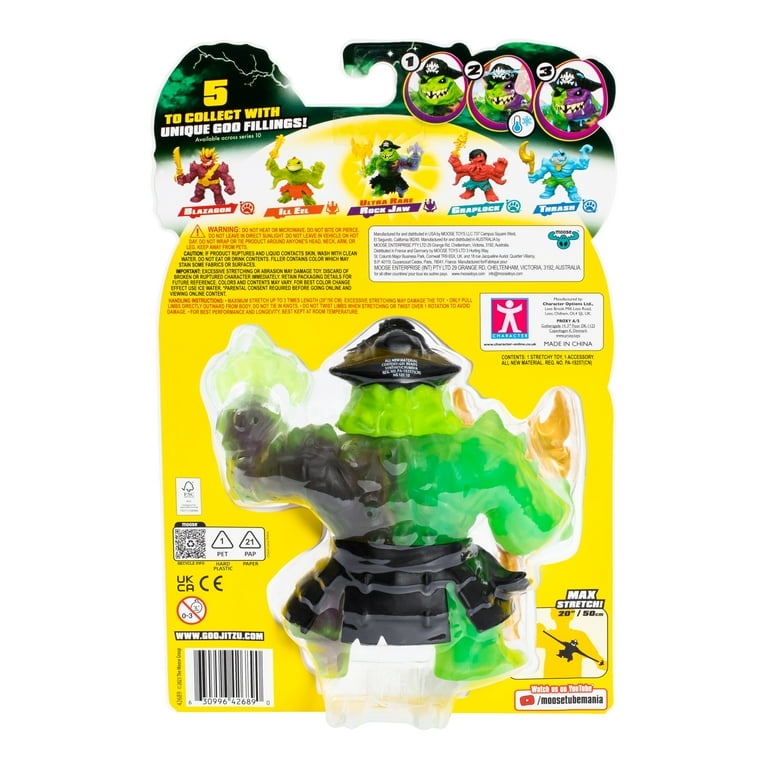 HGJZ Heroes of Goo Jit Zu Rockjaw Pack, Super Stretchy, Squishy