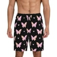 thumbnail image 2 of Picia Gradient Butterfly Pajama Shorts for Men, Men's Pajama Bottoms, Sleepwear,Short Pajama Pants-XX-Large, 2 of 9