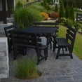 thumbnail image 5 of Yellow Pine Square Picnic Table with 4 Backed Benches, 5 of 12