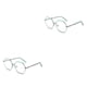 thumbnail image 4 of Qarigey Gafas de lectura, gafas de lectura, lentes antiazules, polígono cuadrado de gran tamaño, suministros de oficina para mujeres, diseño Type1 NO1, 4 of 6