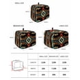 thumbnail image 3 of Orange Teal Boho Toaster Cover 2 Slice, Southwestern Ethnic Abstract Geometric Dustproof Bread Machine Oven Cover with Storage Pockets, Fits Most Kitchen Toasters Protector, 3 of 5