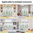 thumbnail image 5 of Green Eucalyptus Leaves Kitchen Curtains Window Panels, Summer Botanical Watercolor Daisy Insulated Window Treatment Curtain, Grommet Curtains for Bedroom/Living Room/Bathroom, 2 Piece 52"Wx63"L, 5 of 8
