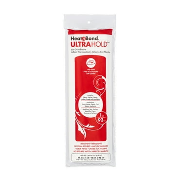 HeatnBond Ultrahold Iron-on Adhesive, Precut 17 inches x 1 Yard, White