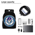 thumbnail image 5 of Mochila para portátil de la Fuerza Aérea de EE. UU., de la Policía de Seguridad, para viaje, informal, para la universidad, negra, para el trabajo y los negocios, regalo para hombres y mujeres, 5 of 5