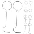 thumbnail image 4 of OULII 25Pcs Stainless Steel Bath Tub Drain Removal Tool with Ring Design for Easy Storage and Use, 4 of 8