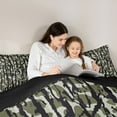 thumbnail image 5 of Castle Fairy Teens Abstract Camouflage Twin Comforter Sets,Abstract Geometric Bedding Set, 5 of 8