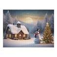 thumbnail image 3 of Snowman And Cabin Holiday,Christmas Festival 500 Piece Jigsaw Puzzle for Adults Challenging Puzzle Perfect for Game Nights - A008, 3 of 8