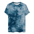 thumbnail image 4 of Tie Dye T Shirts for Men 2026 Summer Casual Short Sleeve Crewneck Breathable Tee Shirt, 4 of 4