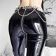 thumbnail image 4 of Leggings de cuero sexis para chicas callejeras, pantalones de cuero coloridos, pantalones con cremallera en la entrepierna, escenario de discoteca, baile en barra, 4 of 6