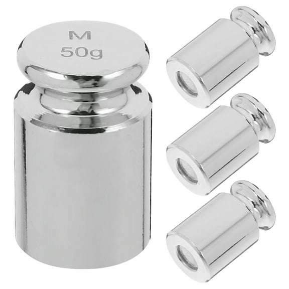 Masteelf 50 Small Weights for Crafts Calibration Digital Scale Silver