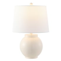 SAFAVIEH Lemeni 22 in. Classic Contemporary Table Lamp, Cream