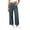 Dark Blue, variant on Womens Pants Zeliretfy Women's Straight Leg Jeans High Waisted Stretchy Jeans Wide Leg Denim Pants with Pockets
