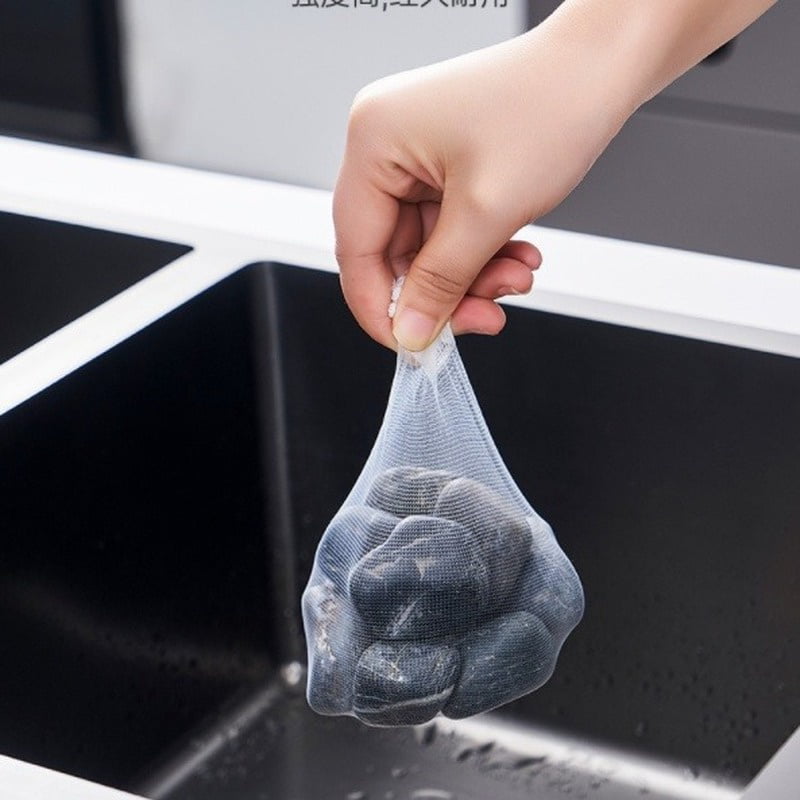 AOLIAY 100PCS Sink Filter Bag Sink Debris Filter Accessories Anti-blocking Garbage Mesh Bag Net Leakage