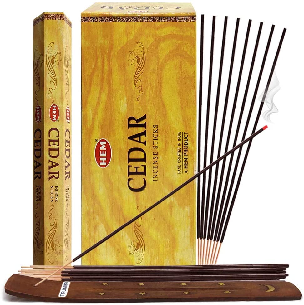 Cedar Incense Sticks And Incense Stick Holder Bundle Insence Insense