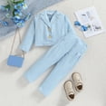 thumbnail image 2 of Sngxgn Children's Place baby-girls And Toddler 2 Piece Outfit, Long Sleeve Top and Pant Set(Light Blue,3T), 2 of 6