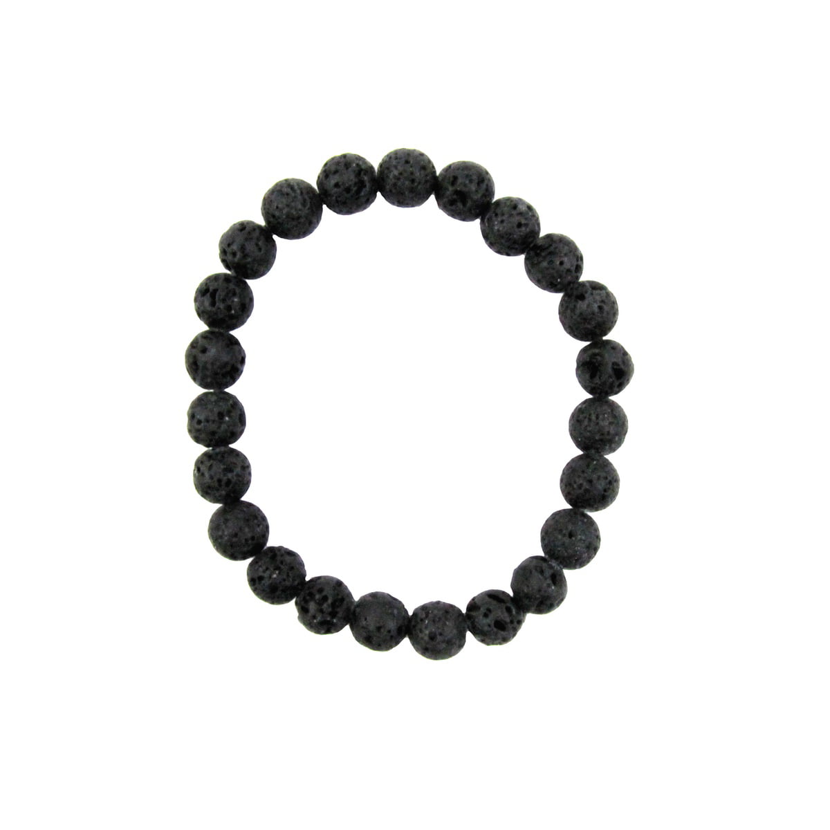 6 Inches 12mm Lava Bracelet 01 Natural Earth Grounding Healing Crystal Energy Gift Box 