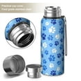 thumbnail image 2 of 20 Oz Blue Dog Paw Footprint Coffee Tumbler Double Wall Insulated Stainless Steel Water Bottle | Metal Reusable Thermoses Flask with Cup Cap | Leak & Sweat Proof with Anti-Dust Lid, 2 of 7