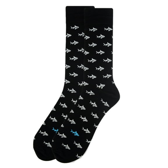 Men's Black Shark Novelty Socks