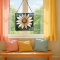 thumbnail image 5 of Daisy Flower Stained Glass Panel Suncatcher Square Window Hanging, 8 Inch Real Glass Decorative Art Sun Catcher for Home, Gift, and Garden Decor 78OR11, 5 of 6