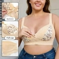 thumbnail image 3 of Hfnxid Women Plus Size Bras no Wire,ABCDEFG Cup Women Leopard-Print Front Buckles Underwear No Steel Close Bra, 3 of 8