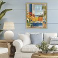 thumbnail image 3 of Stupell Industries Bohemian Distant Lighthouse Window View Gold Floating Frame Canvas Art, 25 x 31, by Lisa R Dumm, 3 of 8
