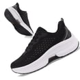 thumbnail image 4 of FLTHDD Women‘s Non-Slip Thick Sole Fashion Sneakers Breathable Knit Running Shoes Stylish Comfortable Athletic Footwear Gift, 4 of 7