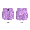 thumbnail image 5 of Fotbe Lilac Glittering Womens High Waist Running Shorts Athletic Workout Quick Dry Shorts for Women with Pockets Gym Yoga Summer Shorts-XX-Large, 5 of 9