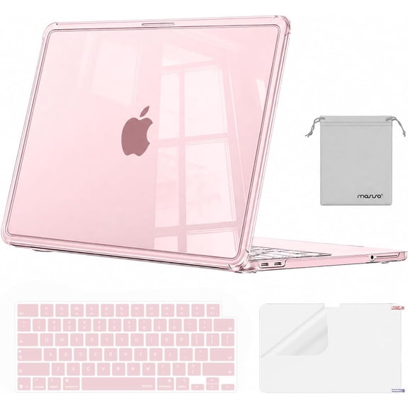 MOSISO MacBook Neo 13 Inch Case A3404 2026 Release Surpass Natural High-Transparency Crystal Hard Shell with Shock-Absorbent Corners