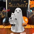 thumbnail image 4 of Figura de resina de fantasma espeluznante de Halloween con calabaza y abrazado para fiesta, hogar, dormitorio, estante, mesa., 4 of 5