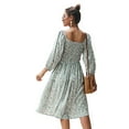thumbnail image 6 of Summer Dresses for Women Maxi Dress Dropped Shoulder Floral Long Sleeve Dress, 6 of 6