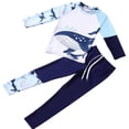 thumbnail image 4 of Piuwrlz Boys Swimsuit 3-4 Years Toddler Swimming Suit 2PC Long Sleeves Swimwear White Size 3-4 Years, 4 of 5