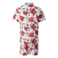 thumbnail image 5 of Caoirhny Men's Hawaii Shirt Suits, Fashion Printed Button Down Short Sleeve Shirt + Beach Shorts Set, 5 of 9