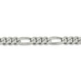 thumbnail image 3 of Auriga Fine Jewelry 925 Sterling Silver 9mm Figaro Chain Bracelet 8 inch for Women, 3 of 6