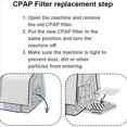thumbnail image 2 of Filtro de Aire HEPA CPAP 120PCS, Filtros de Ventilador de Repuesto Desechables Toallitas de MáScara CPAP para, 2 of 4
