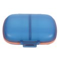 thumbnail image 1 of Pastillero semanal de viaje, dispensador de medicamentos semanales, pastillero para suplementos médicos, color azul cielo., 1 of 5