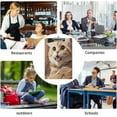 thumbnail image 3 of Fashion Clipboard, Wooden Print Cute Clipboard for Nurses, Teacher, Students Use, A4 Standard Size 9" x 12.5" Paperboard Clipboard Low Profile Clip,Animal Clipboard, Cute Cat, 3 of 6