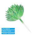 thumbnail image 4 of Unique Bargains Artificial Succulents Picks Unpotted Faux Succulent Small Fake Succulent Plants Green 4 Pack, 4 of 5