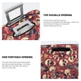 thumbnail image 3 of Kdxio Skull record Guitar music Pattern Luggage Cover Washable Suitcase Cover Suitcase Protector Anti-scratch Suitcase cover Fits 18-32 Inch Luggage-Small, 3 of 7