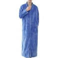 thumbnail image 2 of fheaev Robes For Women Classic Unisex Premium Cotton Night Gown Bathrobe Luxury Plush Long Terry Cloth Household Clothes Flannel Bathrobe Long Pajamas With Pocket+Belts, 2 of 3